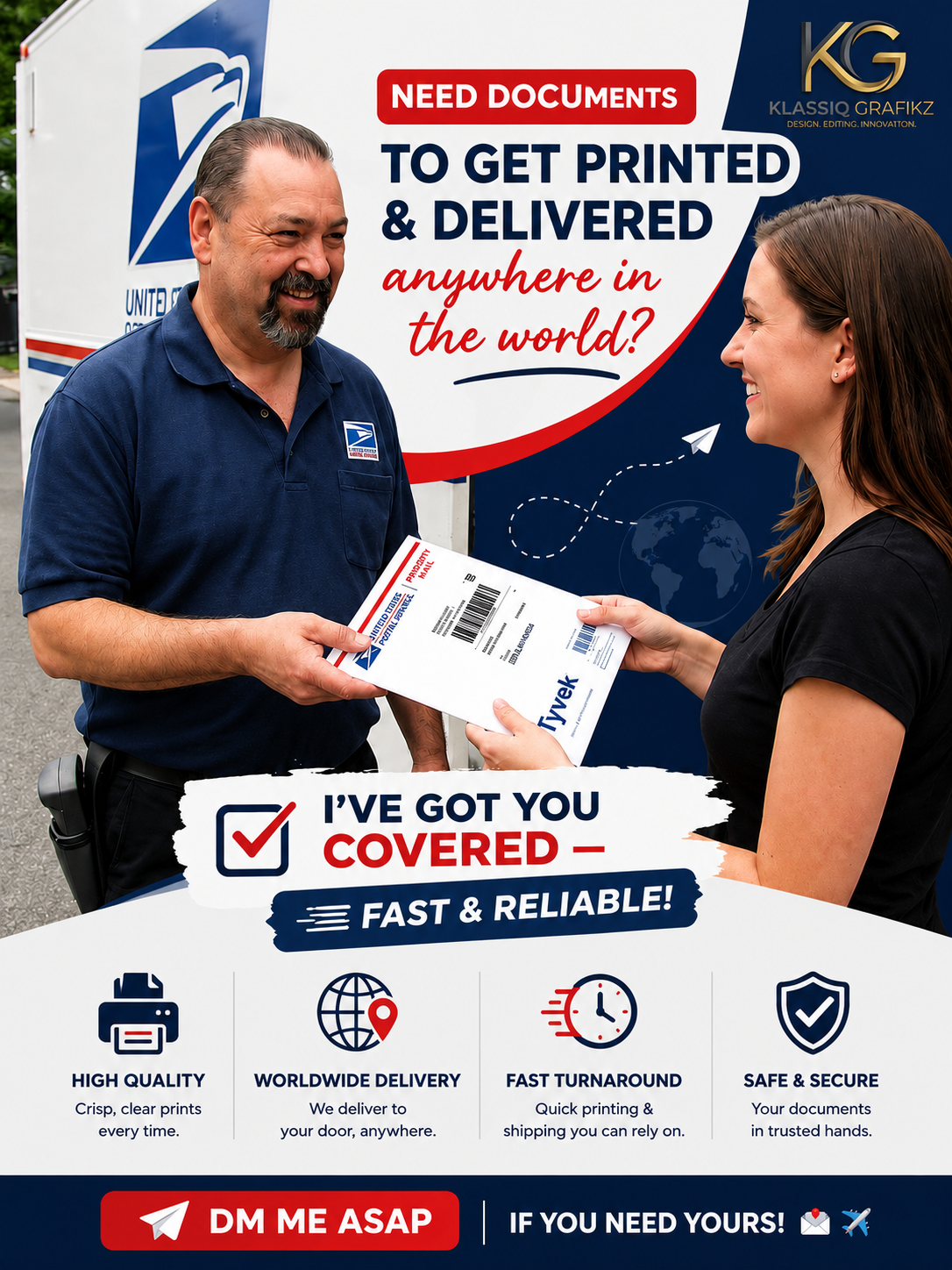 Document printing and delivery design project